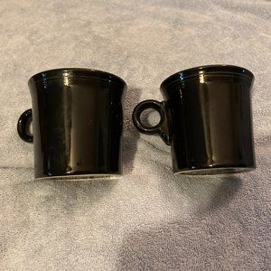 NEW Fiestaware-2 Tom & Jerry Coffee Mugs-SLATE-Black-From 1986 Now Discontinued